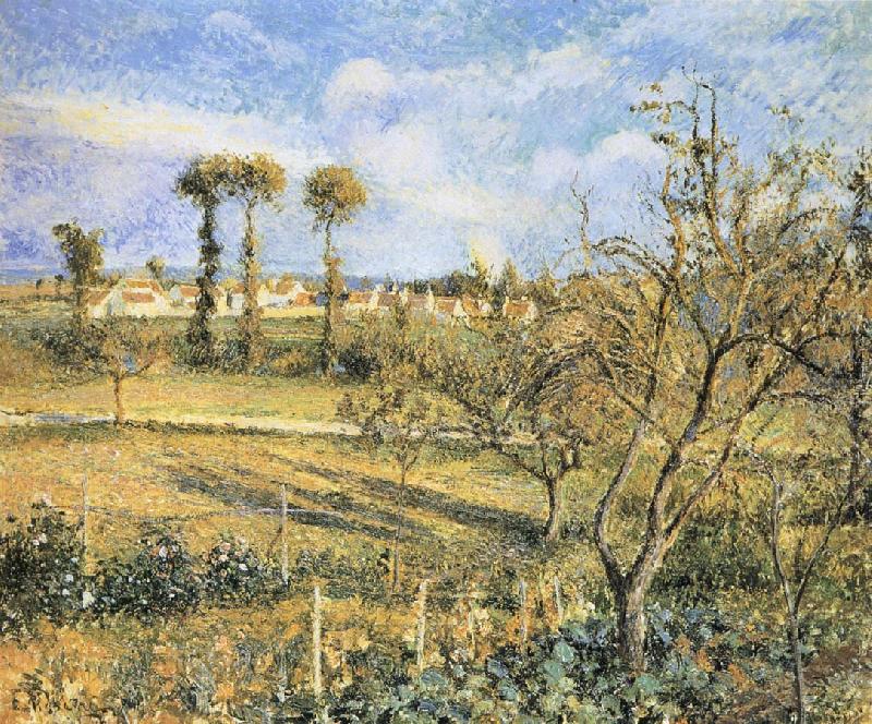 Camille Pissarro Sunset oil painting picture